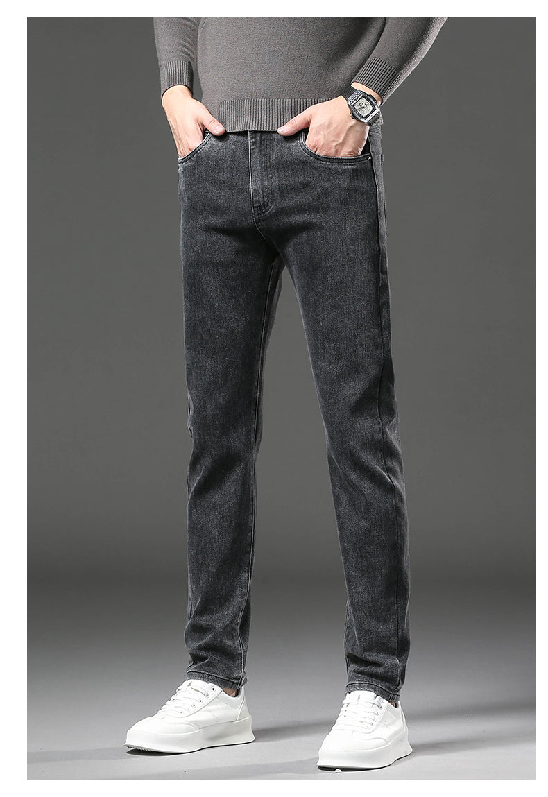 Men Winter Fleece-Lined Velvet Jeans – Velvet Varanda